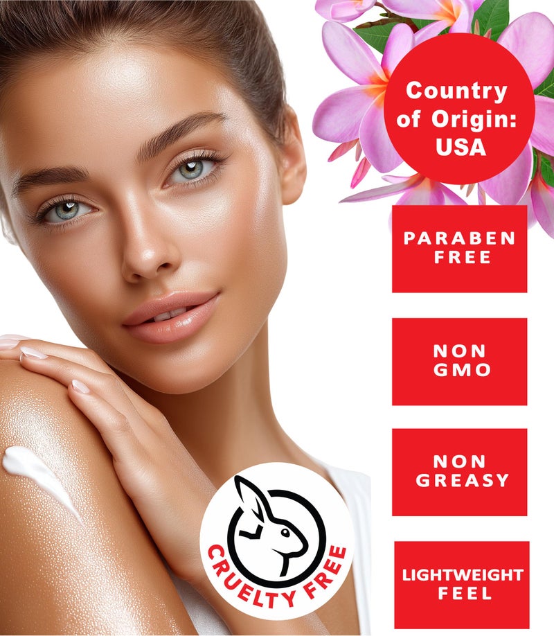 Botanical Beauty PLUMERIA WHIPPED BODY BUTTER with Shea Butter, Cocoa Butter, Coconut Oil for All Skin Types, for Dry, Sensitive Skin. Moisturizing Cream for Women, Men (8 Fl Oz 240 ml) - Image 3